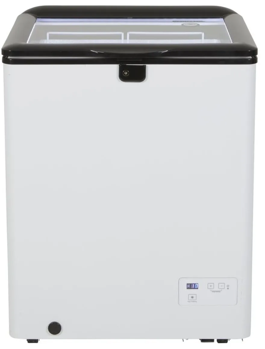 Gastro-Cool FC100 Gefrier-Kühltruhe 100 Liter weiß/schwarz, LED