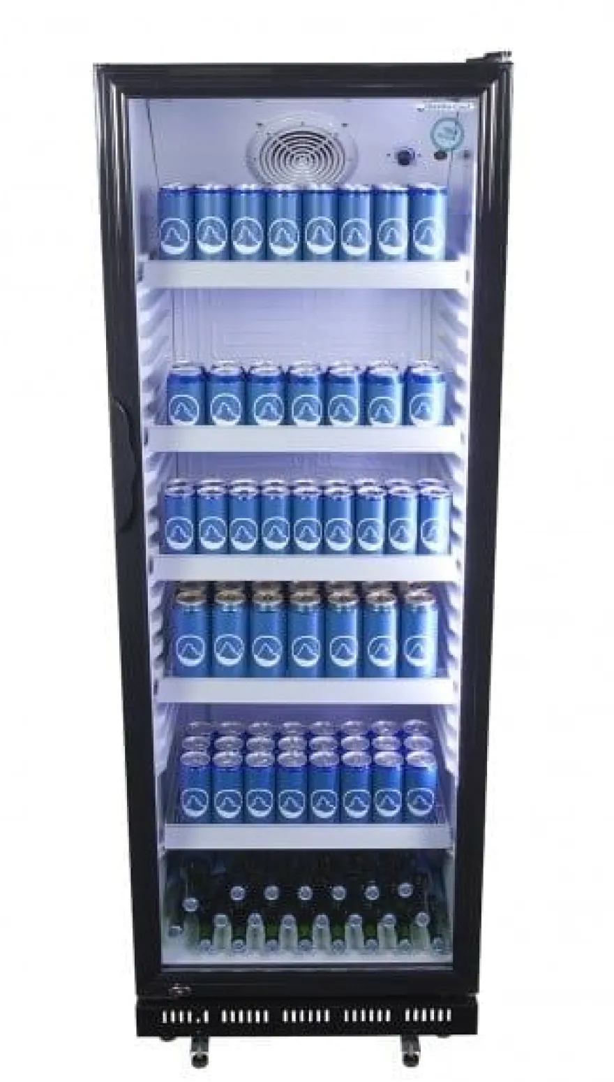 Gastro-Cool GD360 Getränkekühlschrank ECO STAR 360 Liter schwarz/schwarz, LED, super sparsam
