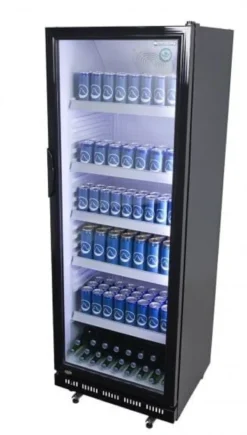 Gastro-Cool GD360 Getränkekühlschrank ECO STAR 360 Liter schwarz/schwarz, LED, super sparsam