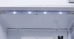 Gastro-Cool GD175 Getränkekühlschrank Retro Slim 212 Liter weiß/weiß, LED, Retro Design