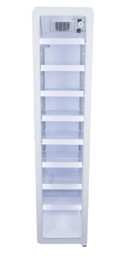 Gastro-Cool GD175 Getränkekühlschrank Retro Slim 212 Liter weiß/weiß, LED, Retro Design