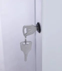 Gastro-Cool GD175 Getränkekühlschrank Retro Slim 212 Liter weiß/weiß, LED, Retro Design