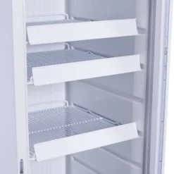 Gastro-Cool GD175 Getränkekühlschrank Retro Slim 212 Liter weiß/weiß, LED, Retro Design