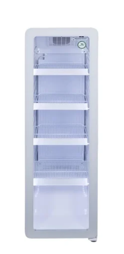 Gastro-Cool GD135 Getränkekühlschrank Retro Slim 135 Liter weiß/weiß, LED, Retro Design