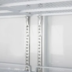 Gastro-Cool GD1050 Getränkekühlschrank 1060 Liter mit 2 Klapptüren, LED Beleuchtung, silber