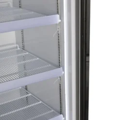 Gastro-Cool GD1050 Getränkekühlschrank 1060 Liter mit 2 Klapptüren, LED Beleuchtung, silber