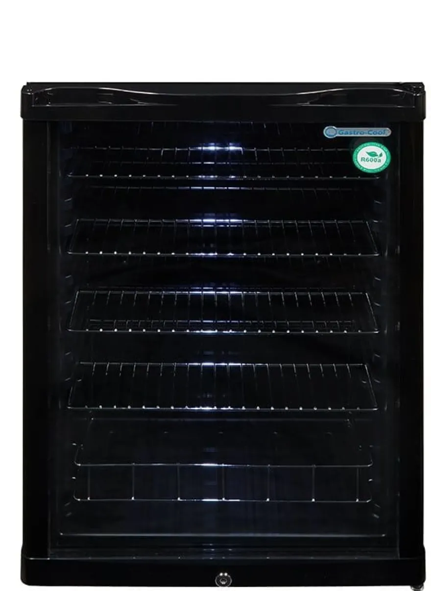 Gastro-Cool GD155 Getränkekühlschrank 130 Liter schwarz/schwarz, LED