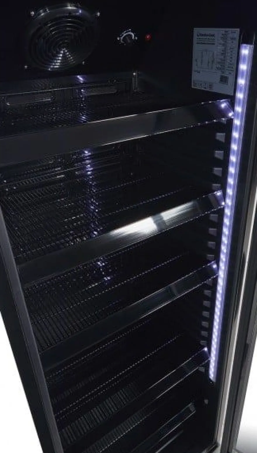 Gastro-Cool GD360 Getränkekühlschrank 360 Liter schwarz/schwarz, LED