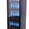 Gastro-Cool GD135 Getränkekühlschrank Retro Slim 135 Liter schwarz/schwarz, LED, Retro Design