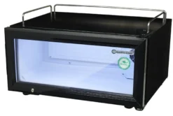 Gastro-Cool GD15 Glastürkühlschrank Theke 25 Liter schwarz/weiß, LED