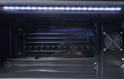 Gastro-Cool GD15 Glastürkühlschrank Theke 25 Liter schwarz/schwarz, LED