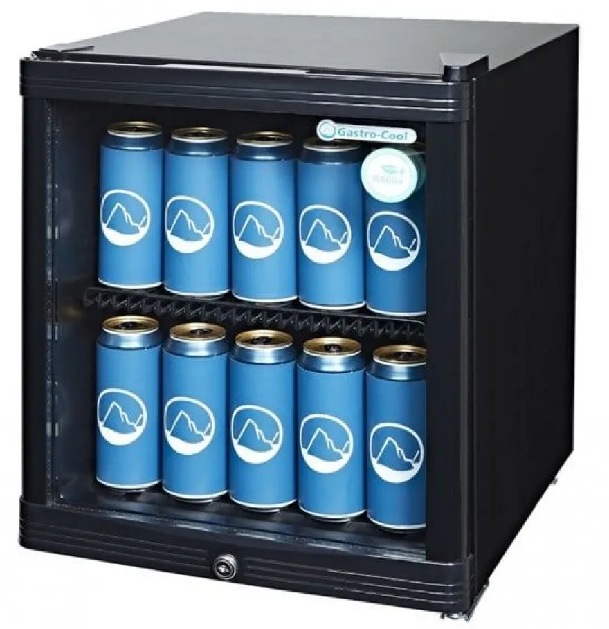 Gastro-Cool KW50 Getränkekühlschrank 46 Liter schwarz/schwarz, LED