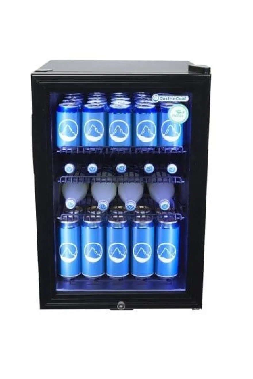 Gastro-Cool KW65 Getränkekühlschrank 62 Liter schwarz/schwarz, LED