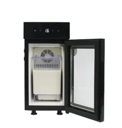 Gastro-Cool MK10GD-D Milchkühlschrank mit Glastür und Display schwarz
