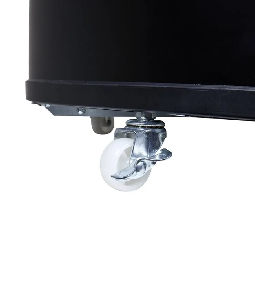 Gastro-Cool PT85 Party-Cooler / Kühltonne 86 Liter mit Glasdeckel schwarz