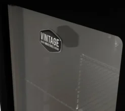 Gastro-Cool RC55 Minibar Retro Miami 46 Liter mit Glastür schwarz, Retro Design