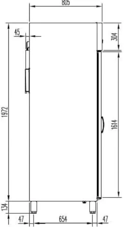 Gastro Kühlschrank Profi 700 GN 2/1 Superior mit Glastür, 610 Liter Kühlraumvolumen, Made in Europe