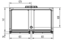 Gastro Kühlschrank PROFI 1400 GN 2/1 Superior mit 2 Glastüren, 1168 Liter Kühlraumvolumen, Made in Europe