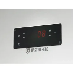 Gastronomie Kühlschrank ECO 700 GN 2/1 Monoblock , 616 Liter Kühlraumvolumen, 3 verstellbare Einlegeböden, Robuste Bauweise, Edelstahl