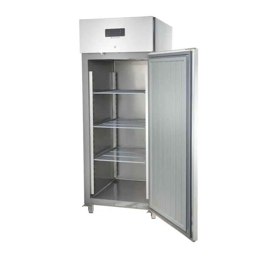 Gastronomie Kühlschrank ECO 700 GN 2/1 Monoblock , 616 Liter Kühlraumvolumen, 3 verstellbare Einlegeböden, Robuste Bauweise, Edelstahl