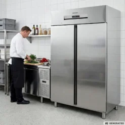 Gastro Tiefkühlschrank Profi 1400 GN 2/1 Superior mit 2 Türen, 1168 Liter Kühlraumvolumen, Made in Europe