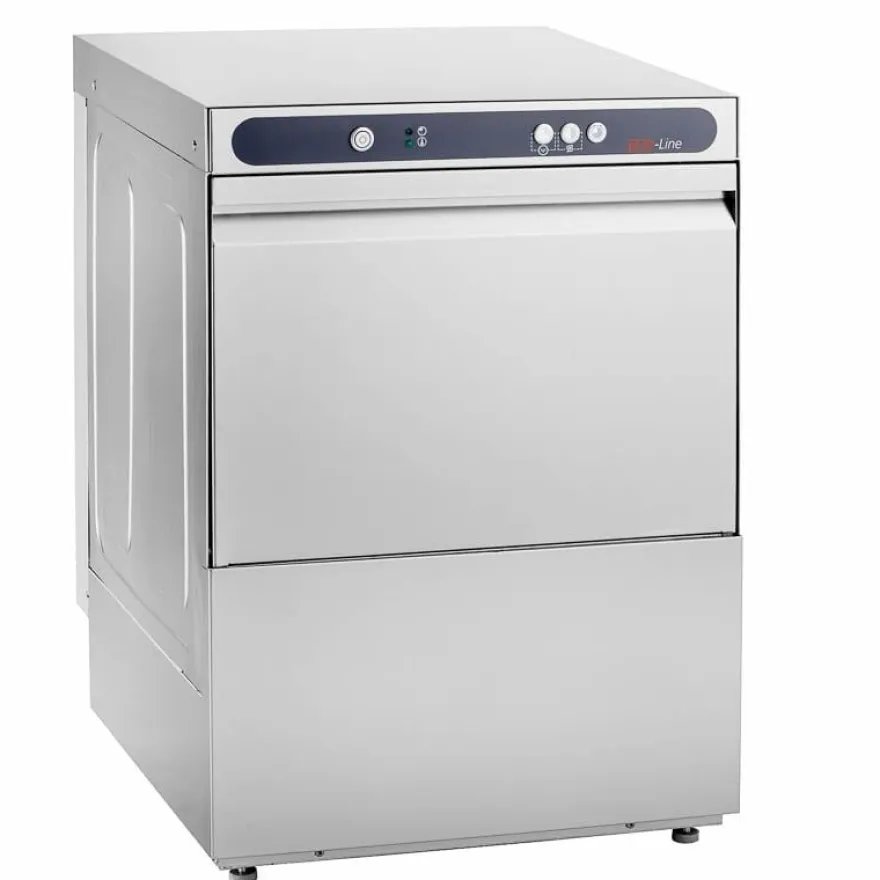 Geschirrspülmaschine ECO 50x50 cm Korbmaß, mit Reiniger- & Klarspüldosierer, mit Ablaufpumpe & Enthärter, Made in Europe, 400 Volt