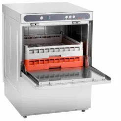 Geschirrspülmaschine ECO 50x50 cm Korbmaß, mit Reiniger- & Klarspüldosierer, mit Ablaufpumpe & Enthärter, Made in Europe, 400 Volt