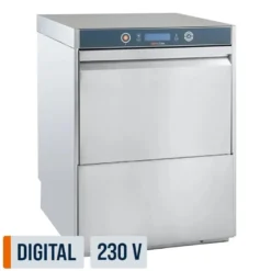 Geschirrspülmaschine HYPRO Digital 50 SLE 50x50 cm Korbmaß, mit Reiniger- & Klarspüldosierer, mit Ablaufpumpe & Enthärter,Drucksteigerungspumpe Made in Europe, 230 Volt