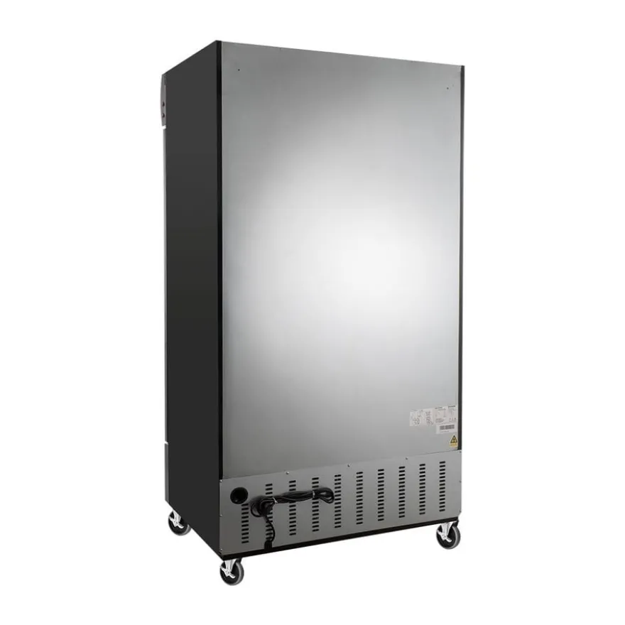 Getränkekühlschrank ECO 1000 mit Klapptüren und Leuchtaufsatz