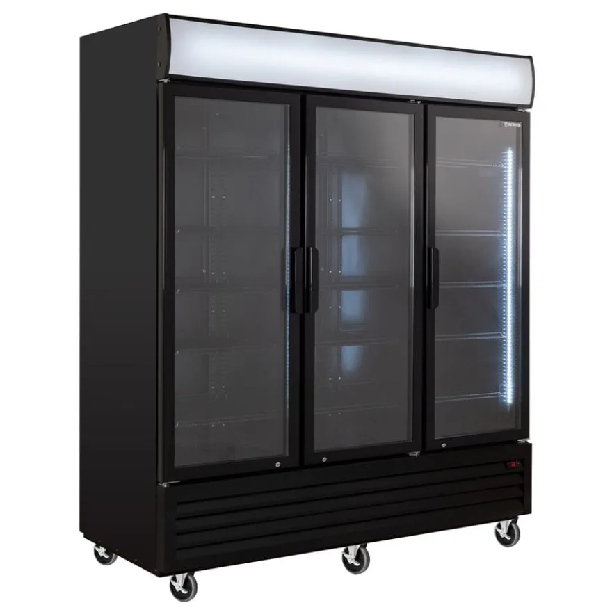 Getränkekühlschrank ECO 1500 mit Klapptüren und Leuchtaufsatz