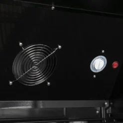 Getränkekühlschrank GKSE360, 360 Liter Kühlraumvolumen, 5 verstellbare Einlegeböden, Innenbeleuchtung, Abschließbar, Schwarz