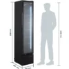 Getränkekühlschrank GKS-160 Slim, 160 Liter Kühlraumvolumen, Innenbeleuchtung, schwarz