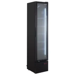 Getränkekühlschrank GKS-160 Slim, 160 Liter Kühlraumvolumen, Innenbeleuchtung, schwarz