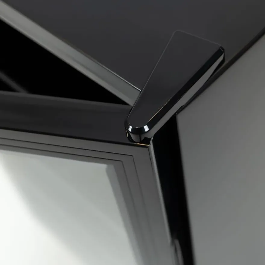 Getränkekühlschrank mit Glastür – 115 L – schwarz