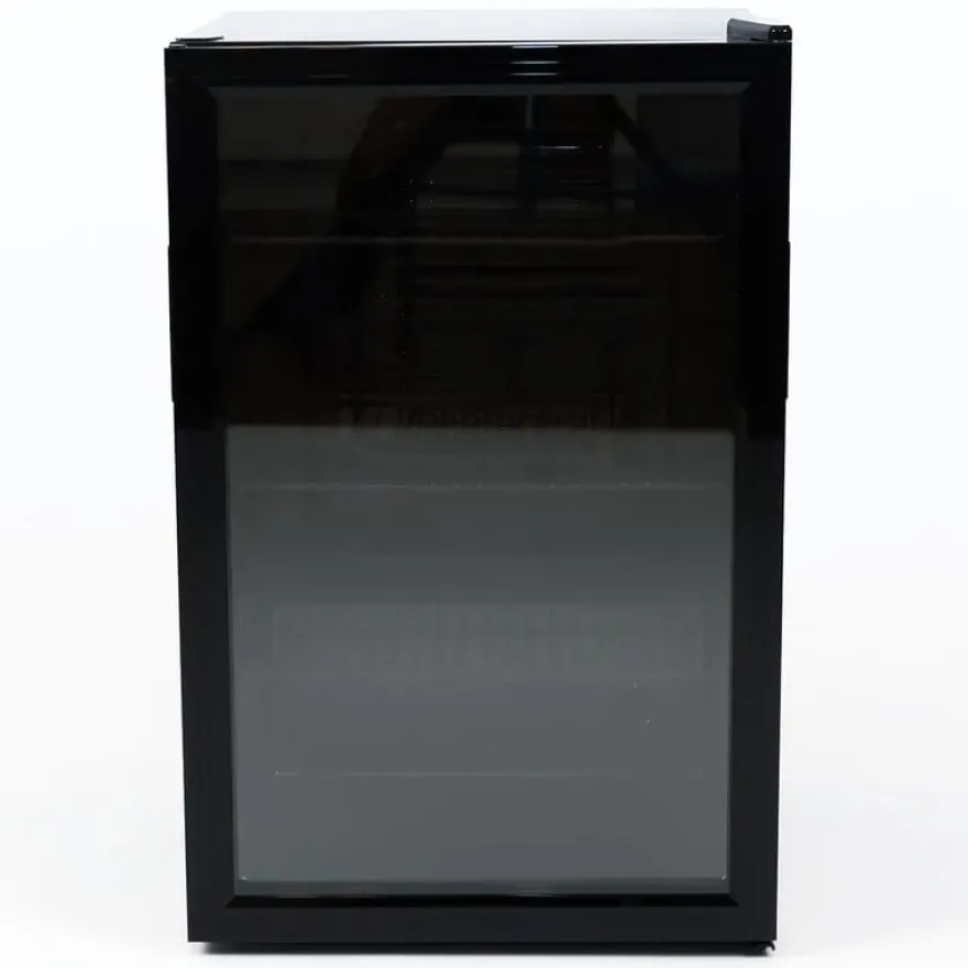 Getränkekühlschrank mit Glastür – 115 L – schwarz