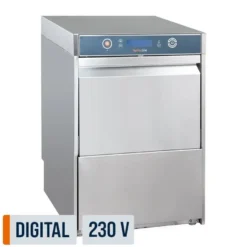 Gläserspülmaschine HYPRO Digital 40 SL 40x40 cm Korbmaß, mit Reiniger- & Klarspüldosierer, mit Ablaufpumpe & Drucksteigerungspumpe Made in Europe, 230 Volt