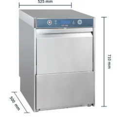 Gläserspülmaschine HYPRO Digital 40 SL 40x40 cm Korbmaß, mit Reiniger- & Klarspüldosierer, mit Ablaufpumpe & Drucksteigerungspumpe Made in Europe, 230 Volt