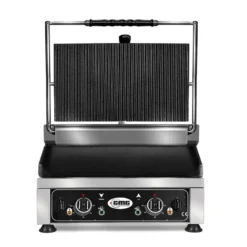 GMG Elektro-Kontaktgrill KG2745GDT 45x27 unten glatt, oben gerillt mit 2 Temperaturreglern