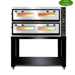 GMG Pizzaofen Classic Lux PF10570L6+6 33cm 400V - 2 Backkammern voll Schamottstein