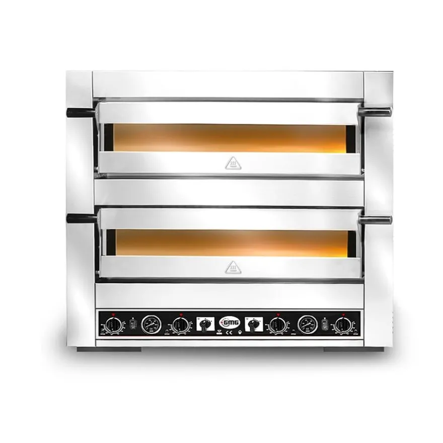 GMG Pizzaofen Firino PS66DE 6 + 6x30cm mit Thermometer