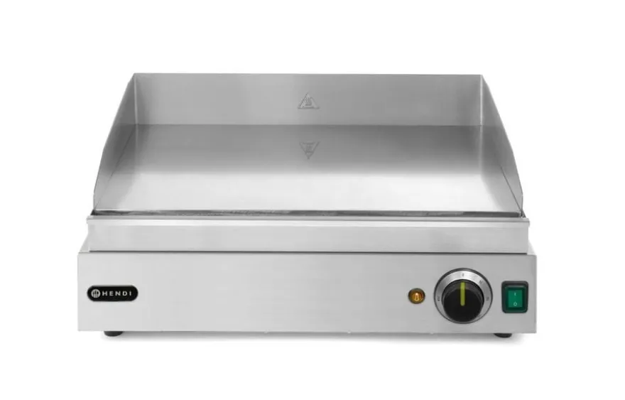 Grillplatte 230V, 50x43x26cm, Chromstahl