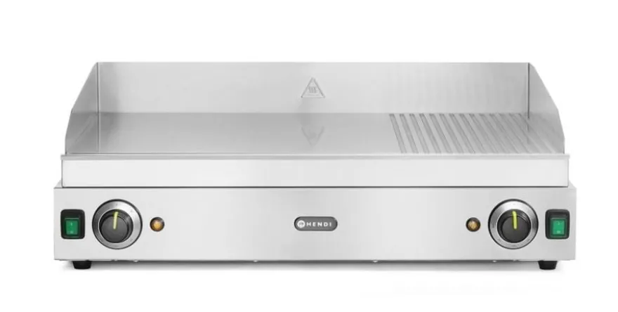 Grillplatte 230V, 75x51x26cm, Chromstahl
