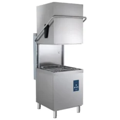 Haubenspülmaschine ECO 54 SLE 50x50 cm Korbmaß, mit Reiniger- & Klarspüldosierer, mit Ablaufpumpe & Enthärter, Made in Europe, 400 Volt