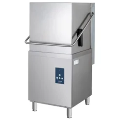 Haubenspülmaschine ECO 54 SLE 50x50 cm Korbmaß, mit Reiniger- & Klarspüldosierer, mit Ablaufpumpe & Enthärter, Made in Europe, 400 Volt
