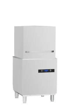 Haubenspülmaschine HYPRO Digital 54 SL 50x50 cm Korbmaß, mit Reiniger- & Klarspüldosierer, mit Ablaufpumpe, Drucksteigerungspumpe Made in Europe, 400 Volt