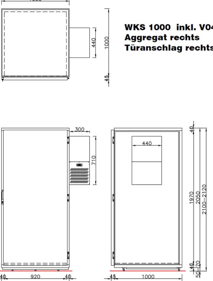 Hefa Wildkühlschrank WKS 1000 H VR04 Typ 2