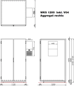 Hefa Wildkühlschrank WKS 1200 H2 VR04 Typ 2
