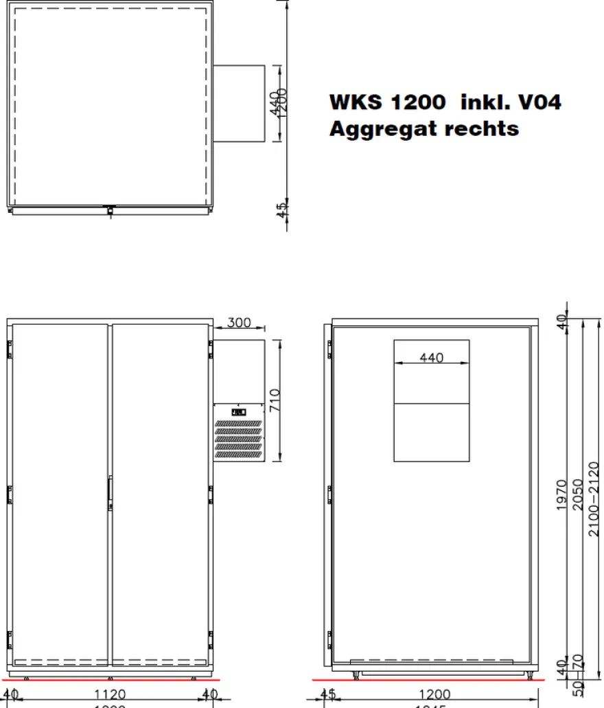 Hefa Wildkühlschrank WKS 1200 H2 VR04 Typ 2