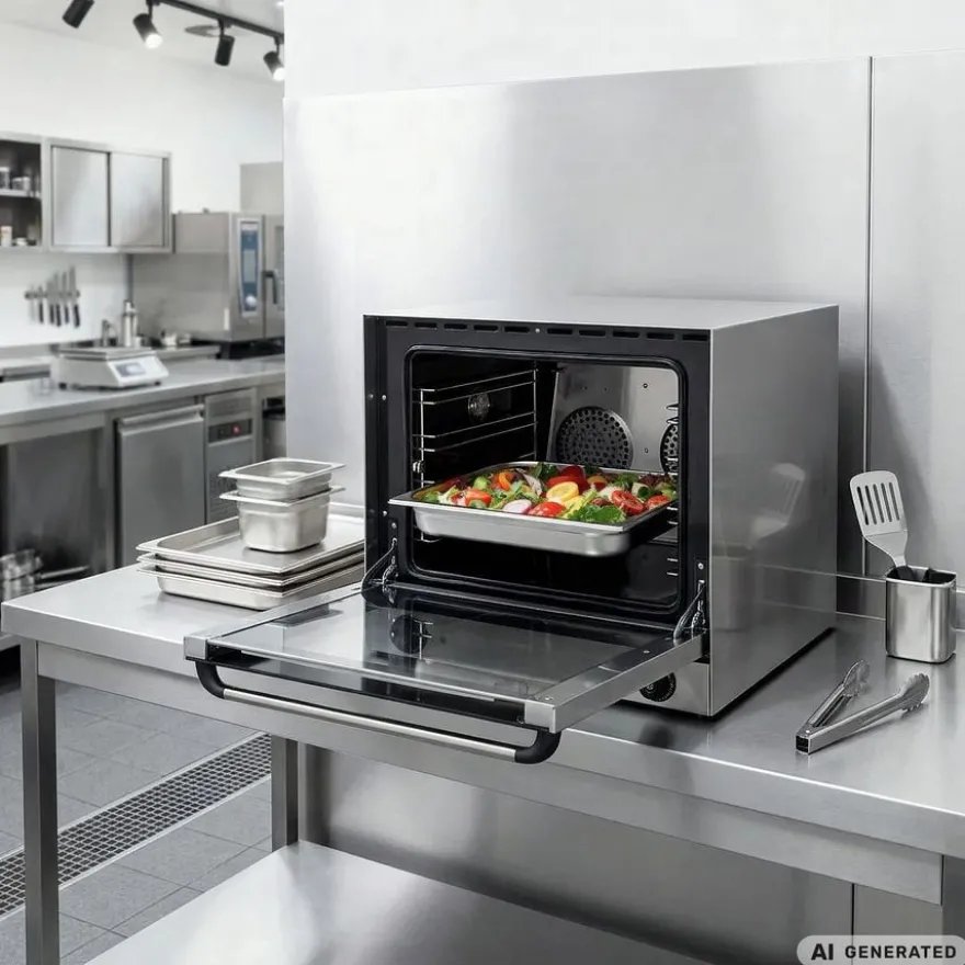 Heißluftofen ECO - Manuell - inkl. 4 Bleche 454x357mm - 2,67 kW - 230V