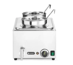 Hendi Bain-Marie-Set Ranger 2 x 4 L mit Ablasshahn, inkl. Deckel